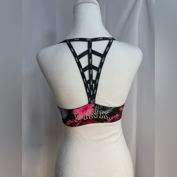 PINK Victoria's Secret Wear Everywhere Tropical T-Back Push Up Bra Size 32C - Picture 4 of 11